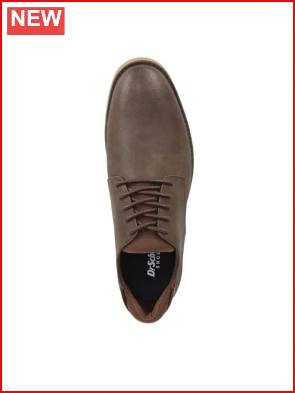 Faux Leather Lace-Up Casual Oxfords with Comfort Insole